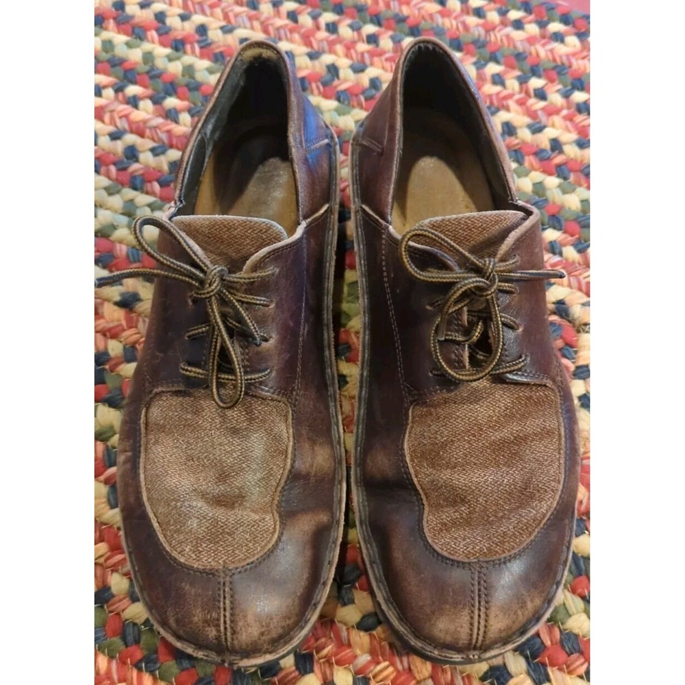 Naot Oxford Lace Up Women's 42 (11-11.5 US) Bronze Brown Distressed Leather - Picture 3 of 6